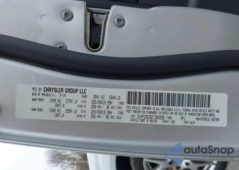 2014 Dodge Journey R/T из США, поврежденный, VIN 3C4PDDEG5ET302555